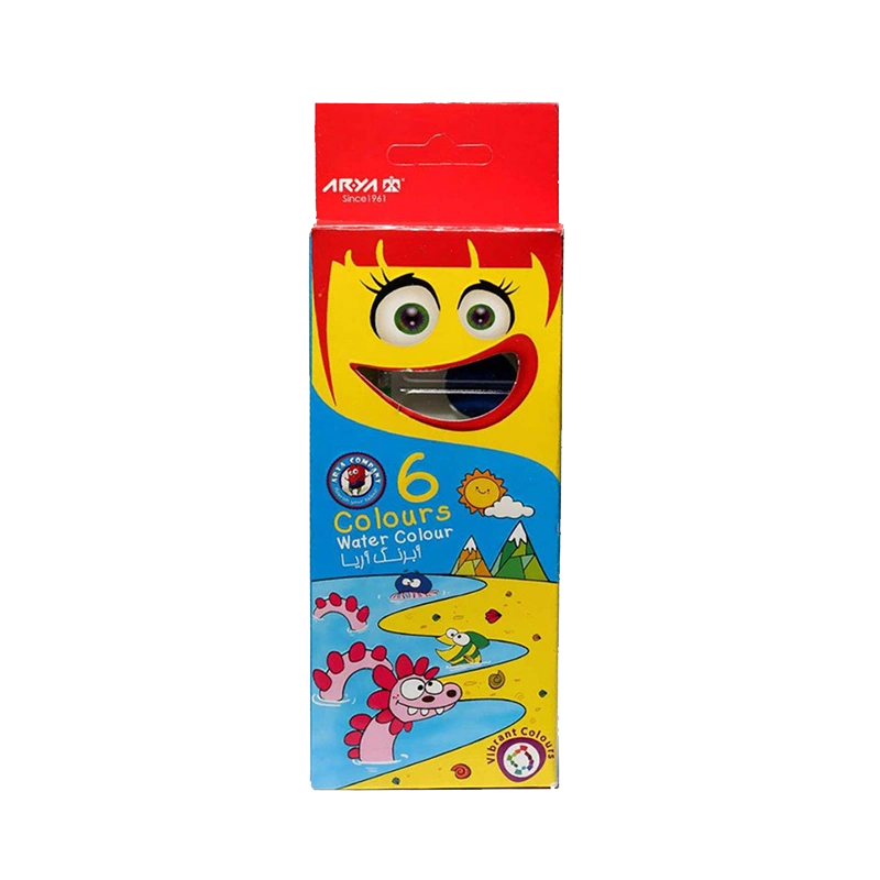 آبرنگ 6 رنگ آریا